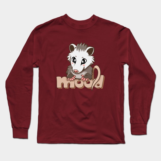 Opossum and mood Long Sleeve T-Shirt by My Happy-Design